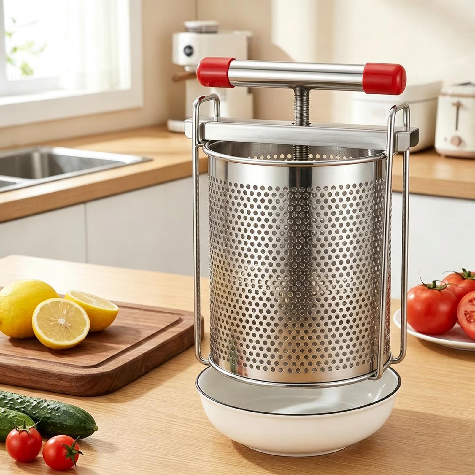 Citrus Juicer Bar - Exprimidor manual de acero inoxidable para