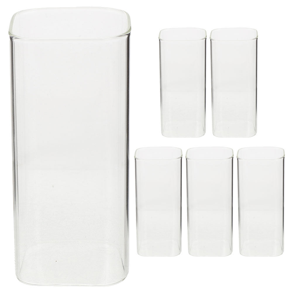 Juego de 6 vasos de vidrio tra - Home Bar Set reseña y precio